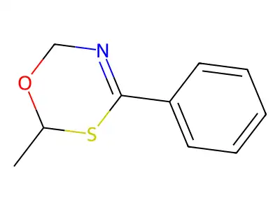 6H-1,3,5-Oxathiazine, 2-methyl-4-phenyl- structure