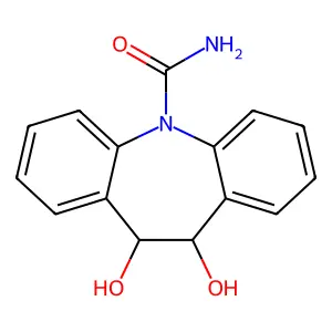 trans-10,11-Dihydroxy-10,11-dihydrocarbamazepine structure