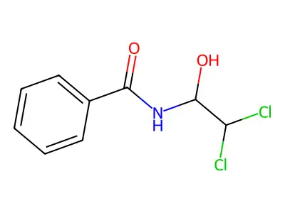 N-(2,2-二氯-1-羟基乙基)苯甲酰胺 structure