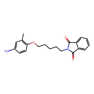 Phthalimide, N-(5-(4-amino-o-tolyloxy)pentyl)- structure
