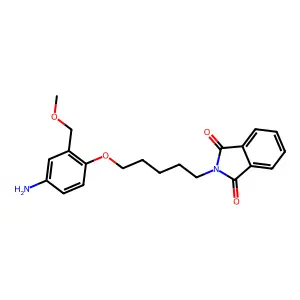 Phthalimide, N-(5-(4-amino-alpha-methoxy-o-tolyloxy)pentyl)- structure
