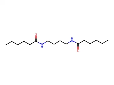 Hexanamide, N,N'-1,4-butanediylbis- structure