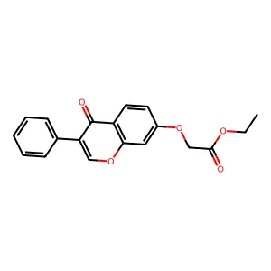 Ethyl 2-(4-oxo-3-phenylchromen-7-yl)oxyacetate structure