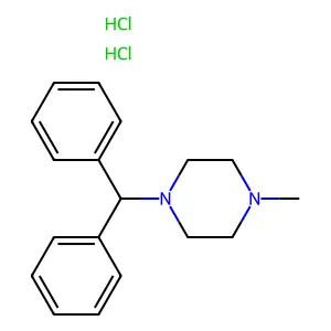Cyclizine dihydrochloride structure