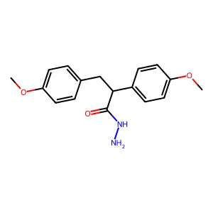 2,3-双(4-甲氧苯基)丙亚胺酸 structure