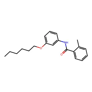 N-(3-(己氧基)苯基)-2-甲基苯甲酰胺 structure