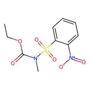 ethyl N-methyl-N-(2-nitrophenyl)sulfonylcarbamate structure