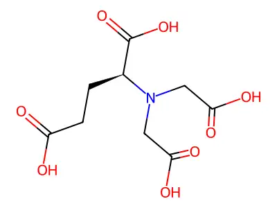 N,N-双(羧甲基)谷氨酸 structure