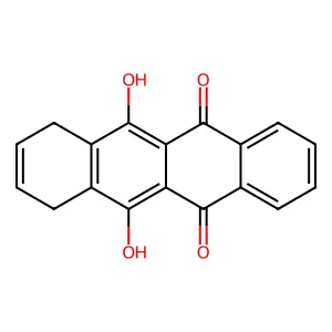 6,11-Dihydroxy-7,10-dihydrotetracene-5,12-dione structure