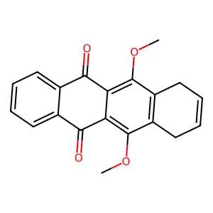 6,11-Dimethoxy-7,10-dihydrotetracene-5,12-dione structure