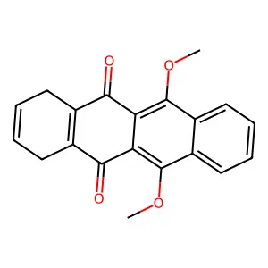 6,11-Dimethoxy-1,4-dihydrotetracene-5,12-dione structure