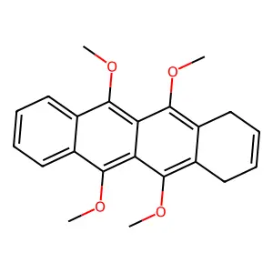 5,6,11,12-Tetramethoxy-1,4-dihydrotetracene structure
