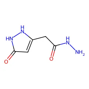 2-(5-Oxo-1,2-dihydropyrazol-3-yl)acetohydrazide structure