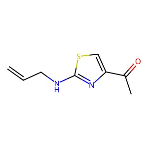 Ethanone, 1-(2-(2-propenylamino)-4-thiazolyl)- structure