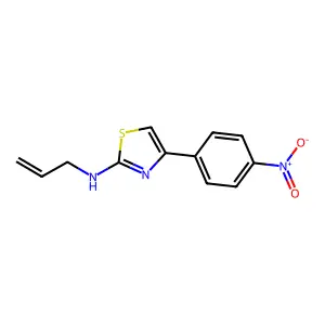 Allyl-[4-(4-nitro-phenyl)-thiazol-2-yl]-amine structure