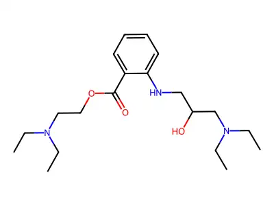 2-(Diethylamino)ethyl 2-((3-(diethylamino)-2-hydroxypropyl)amino)benzoate structure