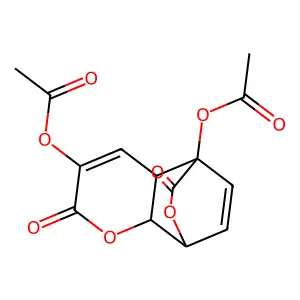 (8-Acetyloxy-4,9-dioxo-3,10-dioxatricyclo[6.2.2.02,7]dodeca-5,11-dien-5-yl) acetate structure