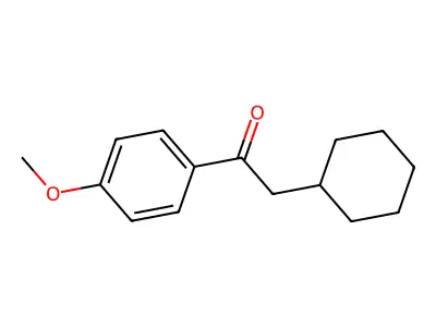 Ethanone, 2-cyclohexyl-1-(4-methoxyphenyl)- structure