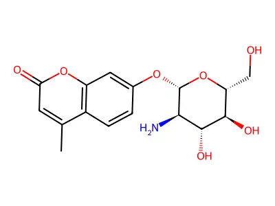 7-[(2-Amino-2-deoxy-alpha-D-glucopyranosyl)oxy]-4-methyl-2H-1-benzopyran-2-one structure
