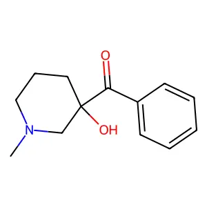 (3-Hydroxy-1-methylpiperidin-3-yl)(phenyl)methanone structure