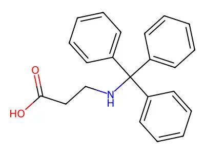 3-(Trityl-amino)-propionic acid structure
