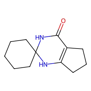 1',5',6',7'-tetrahydrospiro[cyclohexane-1,2'-cyclopenta[d]pyrimidin]-4'(3'H)-one structure