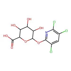 3,5,6-Trichloro-2-pyridinol glucuronide structure