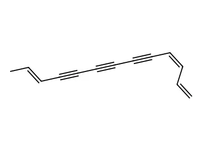 1,3,11-Tridecatriene-5,7,9-triyne, (Z,E)- structure