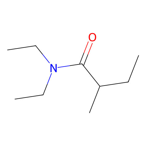 N,N-diethyl-2-methylbutanamide structure
