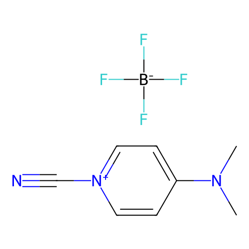 1-Cyano-4-(dimethylamino)pyridinium tetrafluoroborate structure