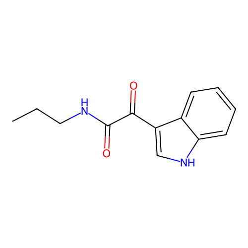 2-(1H-indol-3-yl)-2-oxo-N-propylacetamide structure