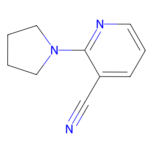 2-(Pyrrolidin-1-yl)nicotinonitrile structure