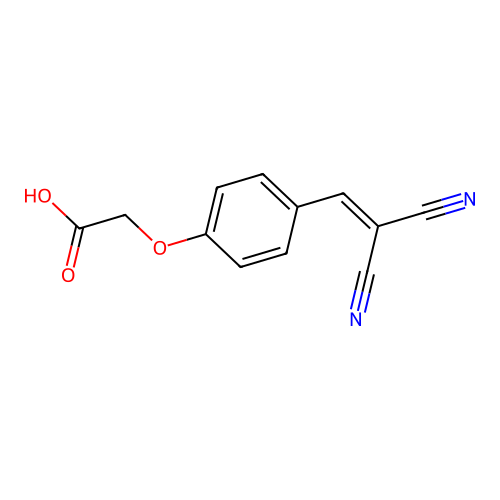 2-[4-(2,2-Dicyanoethenyl)phenoxy]acetic acid structure