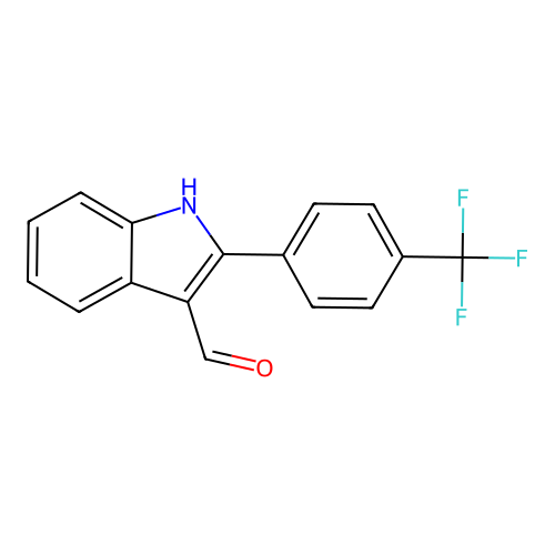 2-(4-(Trifluoromethyl)phenyl)-1h-indole-3-carbaldehyde structure