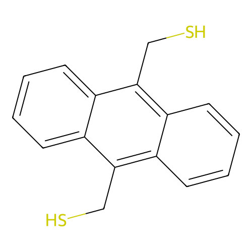 9,10-Anthracenedimethanethiol structure