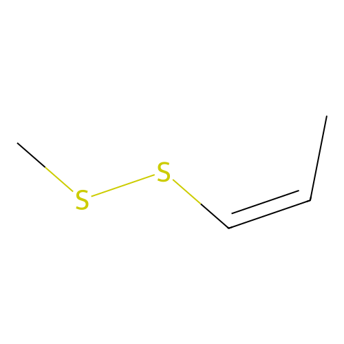 Methyl prop-1-enyl disulphide structure