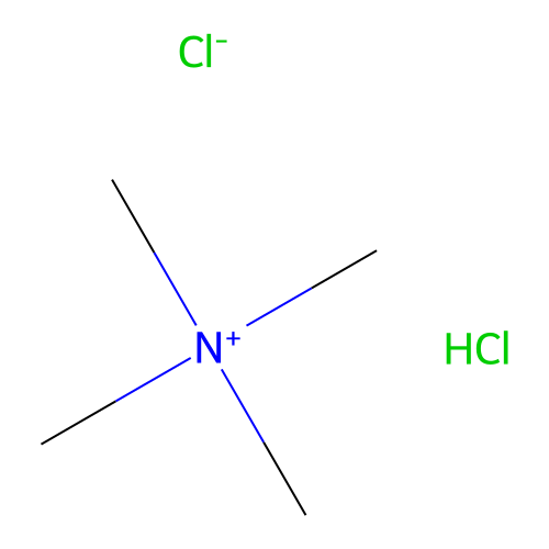 Tetramethylammonium hydrogen dichloride structure