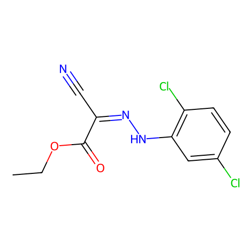 Ethyl 2-cyano-2-[(2,5-dichlorophenyl)hydrazinylidene]acetate structure