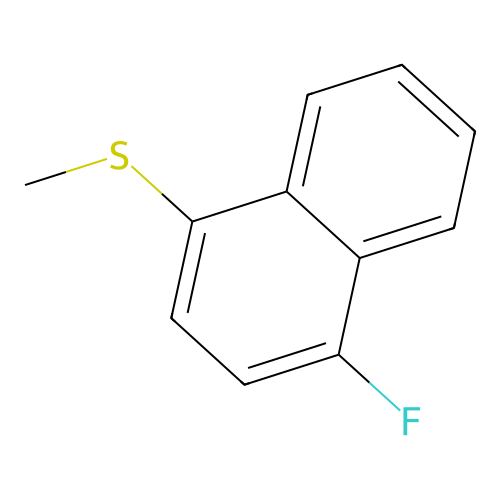 4-Fluoronaphthyl methyl sulfide structure