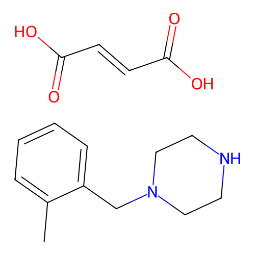 Piperazine, 1-((2-methylphenyl)methyl)-, (Z)-2-butenedioate (1:1) structure