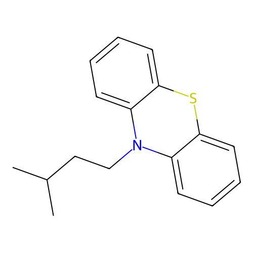 10-(3-Methylbutyl)phenothiazine structure