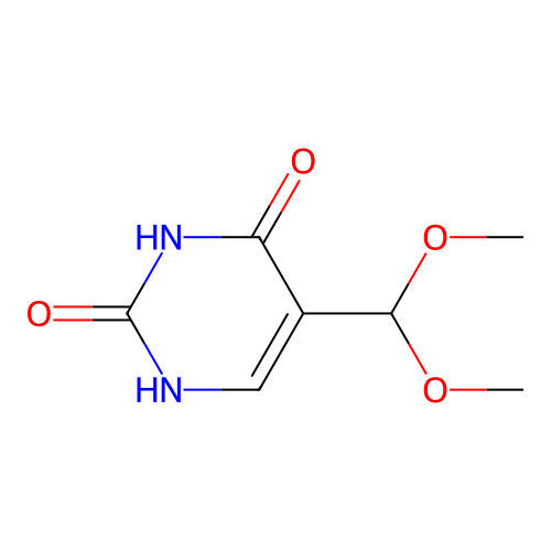5-(dimethoxymethyl)-1H-pyrimidine-2,4-dione structure