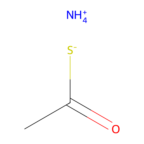 Ammonium thioacetate structure