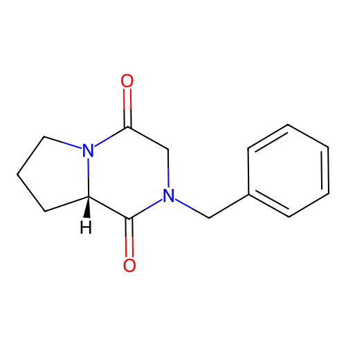 (S)-2-benzylhexahydropyrrolo[1,2-a]pyrazine-1,4-dione structure