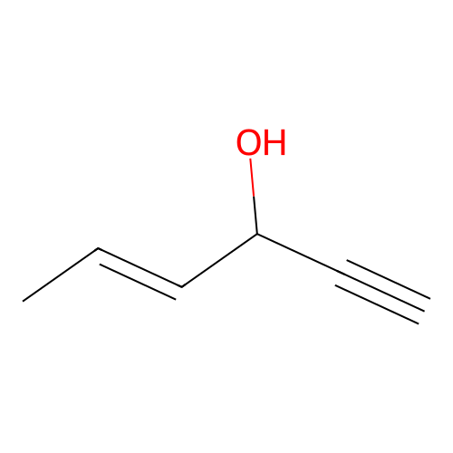 4-Hexen-1-yn-3-ol structure