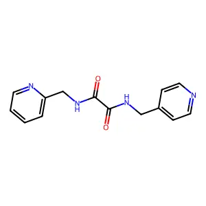 N'-(pyridin-2-ylmethyl)-N-(pyridin-4-ylmethyl)oxamide structure