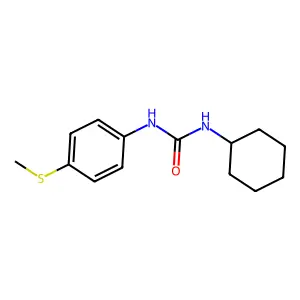 1-Cyclohexyl-3-(4-methylsulfanylphenyl)urea structure