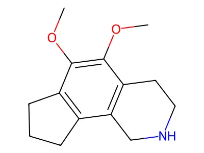 1H-Cyclopent(h)isoquinoline, 2,3,4,7,8,9-hexahydro-5,6-dimethoxy- structure