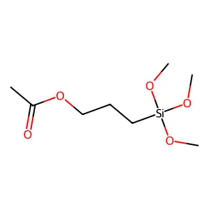 1-Propanol, 3-(trimethoxysilyl)-, acetate structure