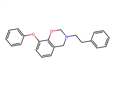 2H-1,3-Benzoxazine, 3,4-dihydro-8-phenoxy-3-(2-phenylethyl)- structure
